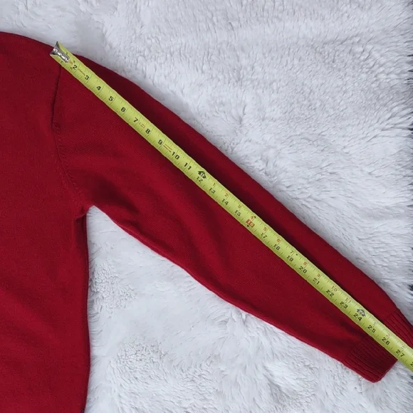 Patagonia 80%Lambswool,20%Nylon, Size XL,Red Half-Zip Sweater - Picture 13 of 17